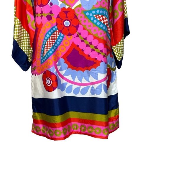 Tibi Floral Print Silk Off the Shoulder Mini Dress | Size 8 - Picture 5 of 8